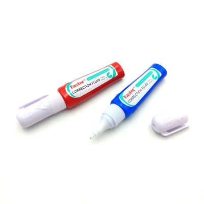 Pack 2 Bút Xóa Nước Faster 706 CP-F-706-2 - Đỏ - Xanh Dương