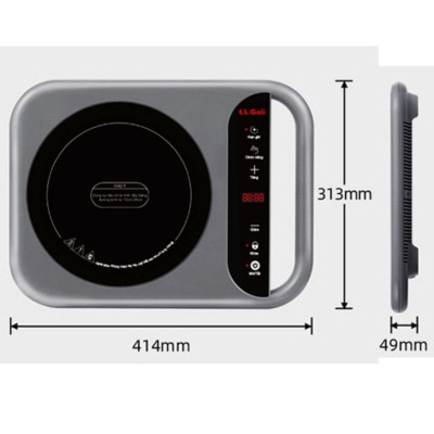 Bếp điện từ đa năng Gali GL-2023 2000w, công nghệ nấu cao tần, điều chỉnh cảm ứng, đĩa từ 100% dây đồng, hàng nhập khẩu chính hãng bảo hành 12 tháng.