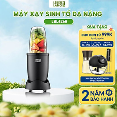 Máy xay sinh tố đa năng Lebenlang LBL2628, dung tích 700ml, công suất 600W, tiện lợi cho gia đình, bảo hành 2 năm - hàng chính hãng