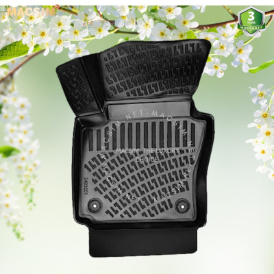 Thảm lót sàn ô tô nhựa TPU Silicon Volkswagen Polo Sixth generation (Typ AW) 2017+ Nhãn hiệu Macsim