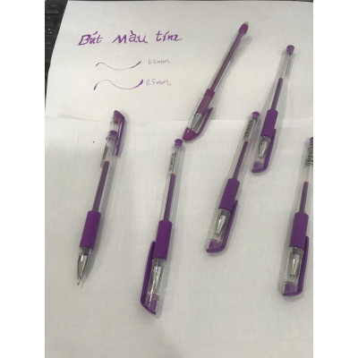 (Hộp 12 Cây) Bút GeL Mực Tím 0.5mm- BAOKE/PC880F