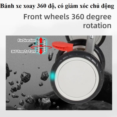 Xe đẩy cho bé du lịch A2 - Khung cao cấp siêu nhẹ, gấp gọn, bảo hành 12 tháng chính hãng