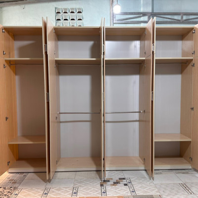 Tủ áo cỡ lớn màu gỗ sồi Tundo ngang 5m5 x cao 2m4