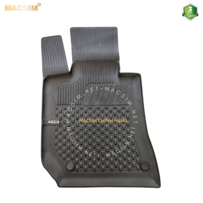 Thảm lót sàn ô tô nhựa TPE Silicon Mercedes E W212 2009-2016 Black Nhãn hiệu Macsim