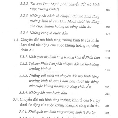 Chuyển Đổi Mô Hình Tăng Trưởng Kinh Tế Ở Một Số Nước Bắc Âu Dưới Tác Động Của Cuộc Khủng Hoảng Nợ Công Châu Âu (Sách chuyên khảo)