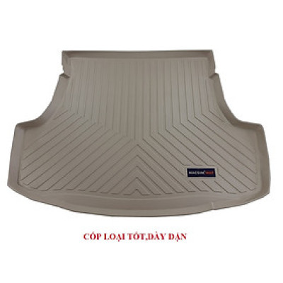 Thảm lót cốp xe ô tô TOYOTA YARIS 2013- 2017 nhãn hiệu Macsim chất liệu TPV cao cấp màu đen(285)