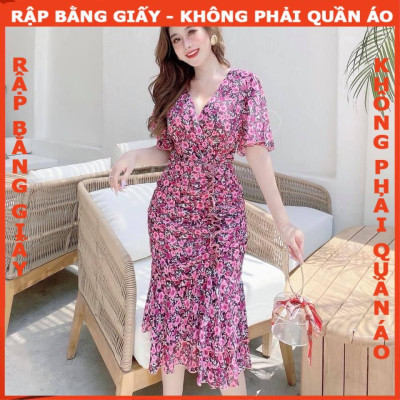 Rập giấy đầm tay loe mã 1215 (BẢN VẼ)