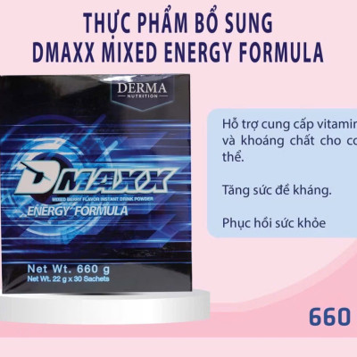 DMAXX thức uống bổ sung vitamin năng lượng có đường DAMODE 98 gói màu xanh mỗi gói 22gr