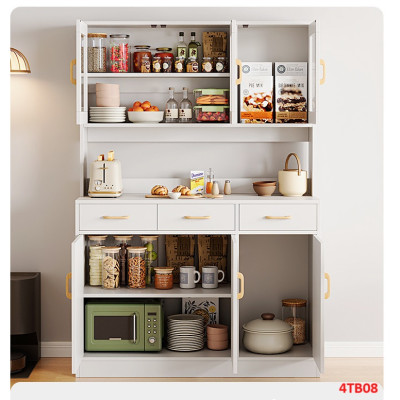 Tủ bếp gia đình gỗ MDF phong cách hiện đại 4TB08 - Nội thất lắp ráp Viendong Adv