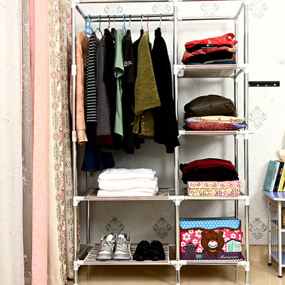 Tủ quần áo 2 buồng 6 ngăn hàng Việt Nam cao cấp - Tủ vải 170cm chất lượng cao khung Inox tĩnh chắc chắn, cứng cáp - Hàng chính hãng D Danido 