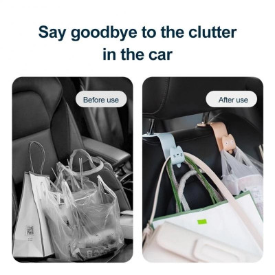 Móc Treo Đồ Sau Ghế Ôtô Phong Cách Dễ Thương, Nhiều Màu Lựa Chọn , Treo Gọn Gàng, Tiện Dụng Trong Xe Hơi, Giá Rẻ, Tiết Kiệm Không Gian. TakyHome 9733