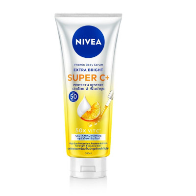 Tinh Chất Dưỡng Thể Nivea Vitamin Body Serum Extra Bright Super C+ 300ml