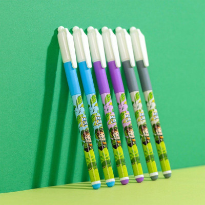 Combo 20 Bút gel Thiên Long GEL-012/AK - Nét viết 0.5mm êm mượt, đầu bút cao cấp, mực đều liên tục, nhân vật Akooland Tahi