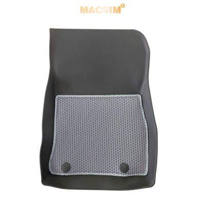 Thảm ô tô sd3 2 lớp dạng lưới lục giác Mazda 2 2016- nay (ghi) - bề mặt cao su siêu sạch - Macsim