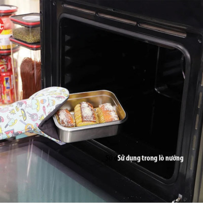 Bộ 4 hộp CAO iMAT inox dùng vi sóng 