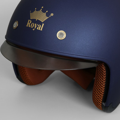 Mũ bảo hiểm 3/4 size XL Royal M139 - Hàng chính hãng - Xanh tím 
