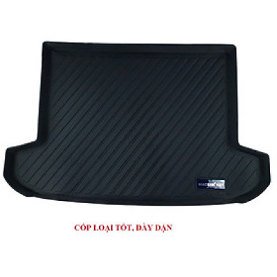 Thảm lót cốp xe ô tô HYUNDAI TUCSON 2015+ nhãn hiệu Macsim chất liệu TPV cao cấp màu đen, (093)