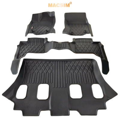 Thảm lót sàn sd1 Toyota Prado 2024-2025+ nhãn hiệu Macsim chất liệu nhựa TPE cao cấp màu đen