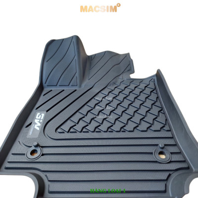Thảm lót sàn xe ô tô Lexus NX 200/250/300/350 2022-2024+ Nhãn hiệu Macsim 3W chất liệu nhựa TPE đúc khuôn cao cấp màu đen