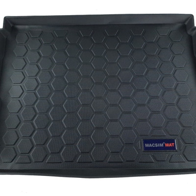 Thảm lót cốp xe ô tô Peugeot 3008 2013-2015 nhãn hiệu Macsim chất liệu TPV cao cấp màu đen(114)