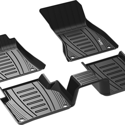 Thảm lót sàn xe ô tô Audi Q5 2009 - 2018 Nhãn hiệu Macsim 3W chất liệu nhựa TPE đúc khuôn cao cấp - màu đen