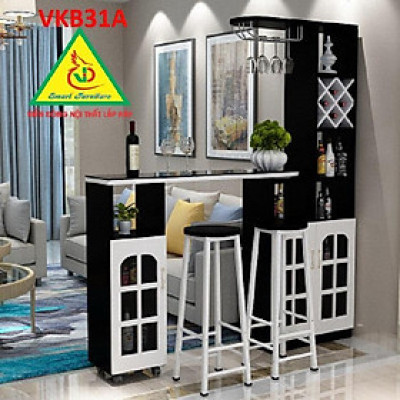 Quầy bar mini, Bàn bar, kệ rượu chia không gian VKB31A - Nội thất lắp ráp Viễn Đông ADV