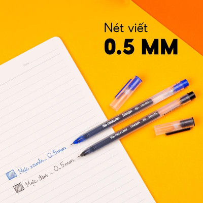 Bút Gel Flexgel 0.5 mm - Thiên Long Gel-042 - Mực Đen