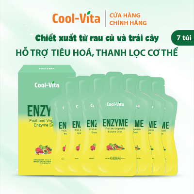 Combo Bộ Collagen Uống Hỗ Trợ Trẻ Hóa Sáng Da & Enzyme Chiết Xuất Từ Trái Cây và Rau Củ Hỗ Trợ Tiêu Hoá, Thanh Lọc Cơ Thể Coolvita (2 Hộp)