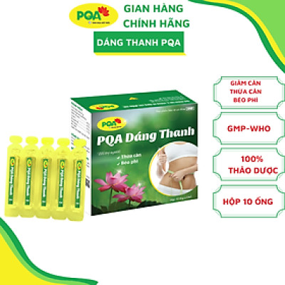 Dáng Thanh PQA Thành Phần Từ Thiên Nhiên Hỗ Trợ Tăng Cường Chuyển Hóa Chất Béo Hộp 10 Ống