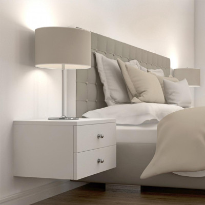 Tủ đầu giường bằng gỗ kết cấu chắc chắn SMLIFE Naomi