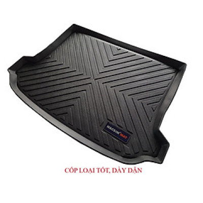 Thảm lót cốp xe ô tô VOLKSWAGEN TIGUAN (2009-2016) nhãn hiệu Macsim chất liệu TPV cao cấp màu đen(047)