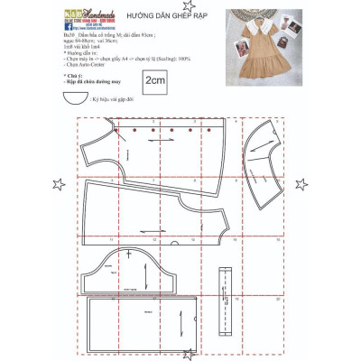 Rập giấy A0 mã BA30 - rập đầm bầu (BẢN VẼ)