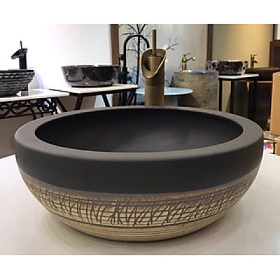 CHẬU LAVABO GỐM SỨ TRÒN GRVL 8127