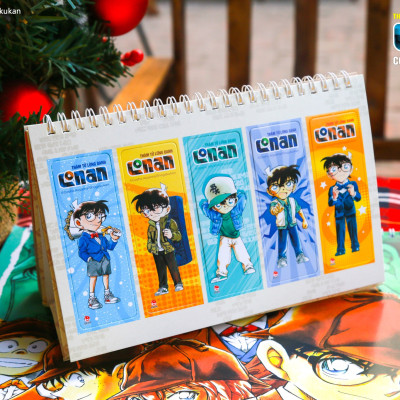 Lịch treo tường + Lịch bàn Conan Năm 2025 (Tặng kèm Poster + Set 5 Bookmark) - Chang Book