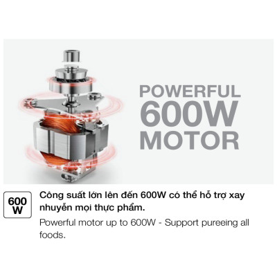 Máy xay sinh tố Hafele HS-B1521TB 535.44.163 - 600W - Hàng chính hãng - Bảo hành chính hãng