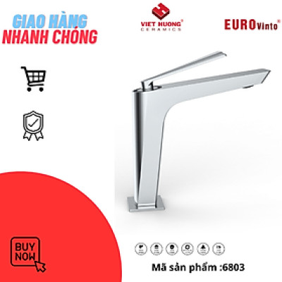 VÒI LAVABO ĐỒNG THAU NÓNG LẠNH EUROVINTO CAO CẤP MÃ 6803