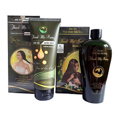 Bộ Dầu Gội Xả Thanh Mộc Hương không silicon giảm rụng giúp tóc mượt mà