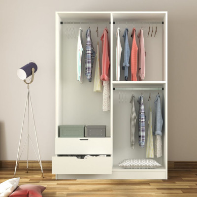 Tủ quần áo hiện đại sang trọng bằng gỗ công nghiệp SMLIFE Centreza