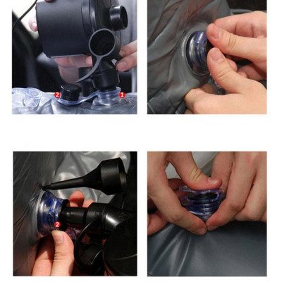 Giường hơi, Nệm hơi ô tô cao cấp phủ vải nhung thích hợp cho các chuyến dã ngoại và nghỉ ngơi trên xe hơi