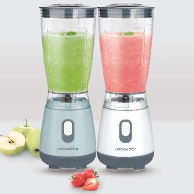 Máy xay sinh tố Lock&Lock 600ml Personal Blender màu xanh mint EJM436MIT - Hàng chính hãng, thao tác 1 chạm, lưỡi xay bén - JoyMall