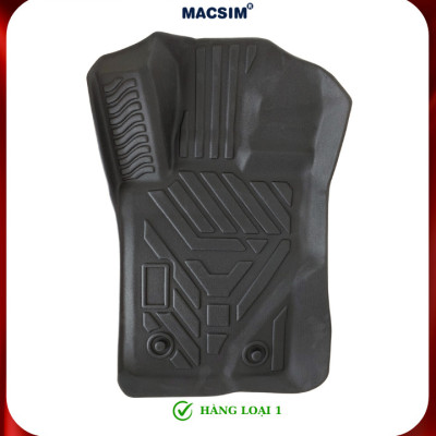 Thảm lót sàn xe ô tô Ford Everest 2022+ (sd) Nhãn hiệu Macsim chất liệu nhựa TPE cao cấp màu đen