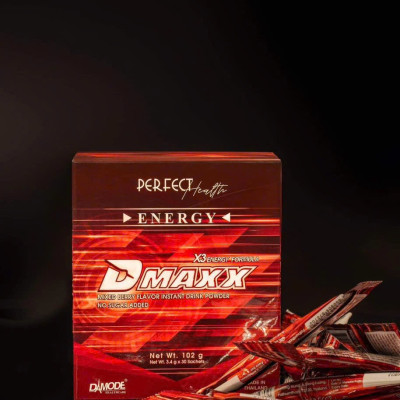 DMAXX thức uống bổ sung vitamin năng lượng không đường DAMODE 25 gói dùng thử màu đỏ