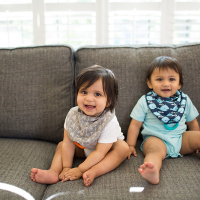 Yếm Cotton Bandana Bibs kèm ngậm nướu Silicone - Dr.Brown