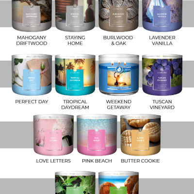 Nến ly 3 bấc sáp đậu nành Goose Creek (411g) - Weekend Getaway