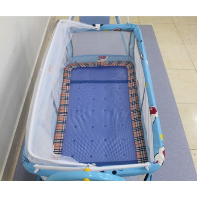 Nôi Tự Động Em Bé Giá Rẻ N20X VINANOI - Sức Đưa 20kg - Lồng Nôi Màu Xanh - Khung Võng Thép Màu Xanh