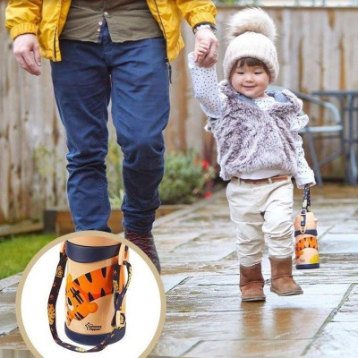 Bình uống nước Inox giữ nhiệt có ống hút và quai treo cho bé Tommee Tippee 350ml từ 18 tháng