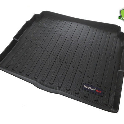 Thảm lót cốp xe ô tô Peugeot 3008 2017- nay nhãn hiệu Macsim chất liệu TPV cao cấp 348 màu đen