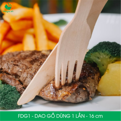 FDG1 - Combo 200 Dao gỗ dài 16 cm dùng 1 lần tiện lợi thân thiện môi trường