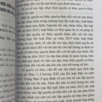 Tài Sản Và Vật Quyền - Sách Chuyên Khảo