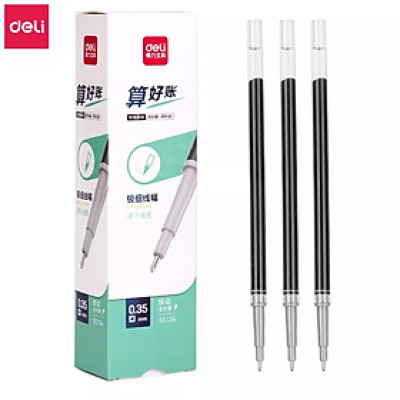 Bút Gel Bút Bi Nước Deli A057B Mực Màu Đen Xanh Đỏ Chính Hãng Bút Mực Gel Ngòi 0.5mm